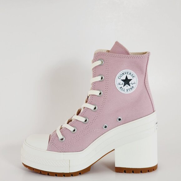 Converse Chuck 70 De Luxe Heel Static Pink Women's Platform Boots A06433C NWT - Picture 3 of 6